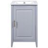 Modern 20.3" Bathroom Vanity With Sink And Functional Storage - Gray - Image 14