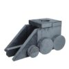 14 Pieces Kids Sofa Modular Play Couch Child Sectional Sofa To Boost Creativity Boys And Girls Diy Creating Playroom Couch Furniture For Toddlers Convertible Foam And Floor Cushion - Gray - Image 16