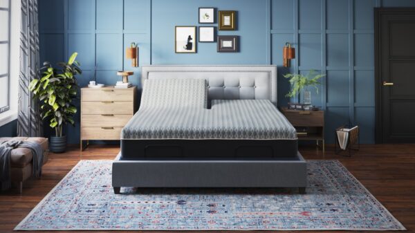 Copper Lux Hybrid - 12" Split Top Queen Mattress With Copper Infused Contouring Memory Comfort Layer And Supportive Coil System - Black / Gray