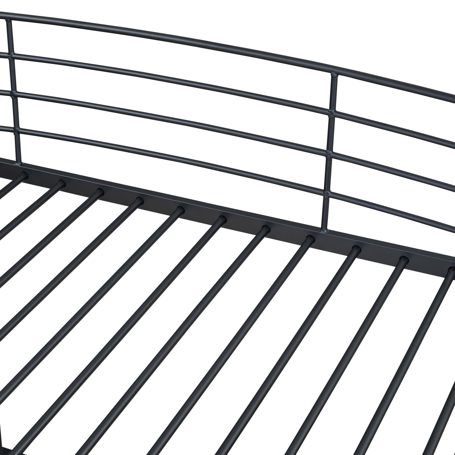 Twin Size Loft Bed With 4 Layers Of Shelves And L-Shaped Desk, Stylish Frame With A Set Of Sockets, USB Ports And Wireless Charging - Black - Image 11