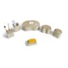 Marble Bathroom Accessories Set, Natural Stone - Beige / Gold / Beige / Yellow - Image 6