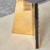 Patterned Slab Dining Table With Golden Stainless Steel Butterfly Legs - Black / Gold - Image 14