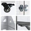 Xpt016 Outdoor Indoor Cat Pet Climbing Rack Play Cage Lovely Big Space - White - Image 5