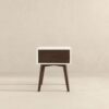 Avery - Night Stand 1 Drawer - Dark Brown / White - Image 3