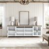 Hampton - TV Stand Console For TVs Up To 100" - Jasmine Whitewash / Barnwood - Image 4