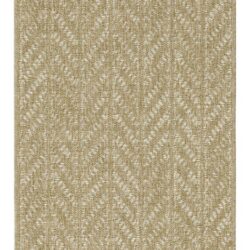 Earth - 2'7" X 7'3" Indoor, Outdoor Area Rug - Natural / White