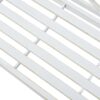 Outdoor Garden Patio Bench With Backrest And Armrest, Slatted Seat For Park, Yard & Porch, Balcony, Accommodates 2 - 3 People - White - Image 7
