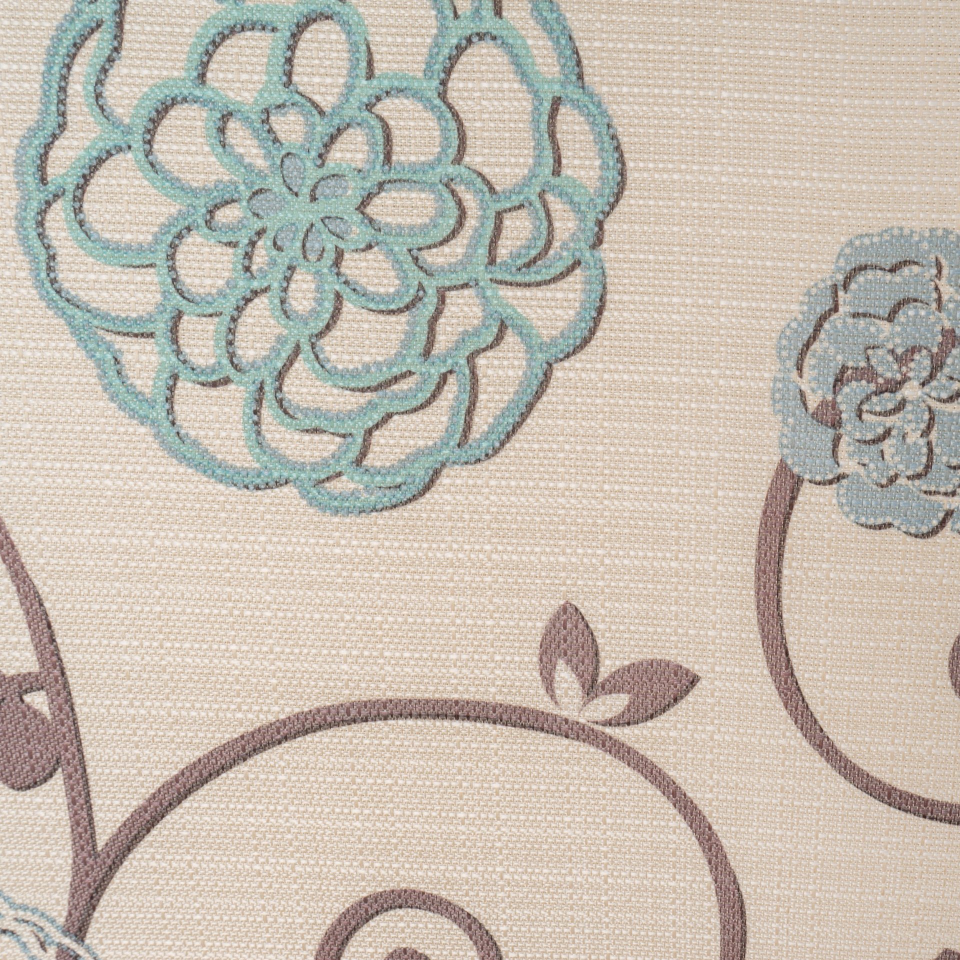 Contemporary Loveseat With Upholstered Fabric And Birch Wood Legs - White / Multi - Image 12