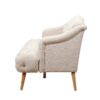 Comfy 3 Seat Sofa With Wooden Legs, For Living Room And Study - Beige - Image 8