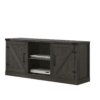 Salma - Wide TV Stand With 2 Open Shelves And 2 Cabinets - Dark Gray - Image 7