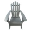 Reclining Outdoor Rocking Adirondack Chair - Walnut - Image 4