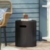 Outdoor End Table With Cutout Handle - Copper - Image 2