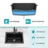 Kitchen Sink, Granite Composite Drop In Sink - Black - Image 8