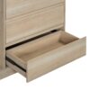 Wardrobe With 4 Drawers And 3 Shelves - Natural - Image 7
