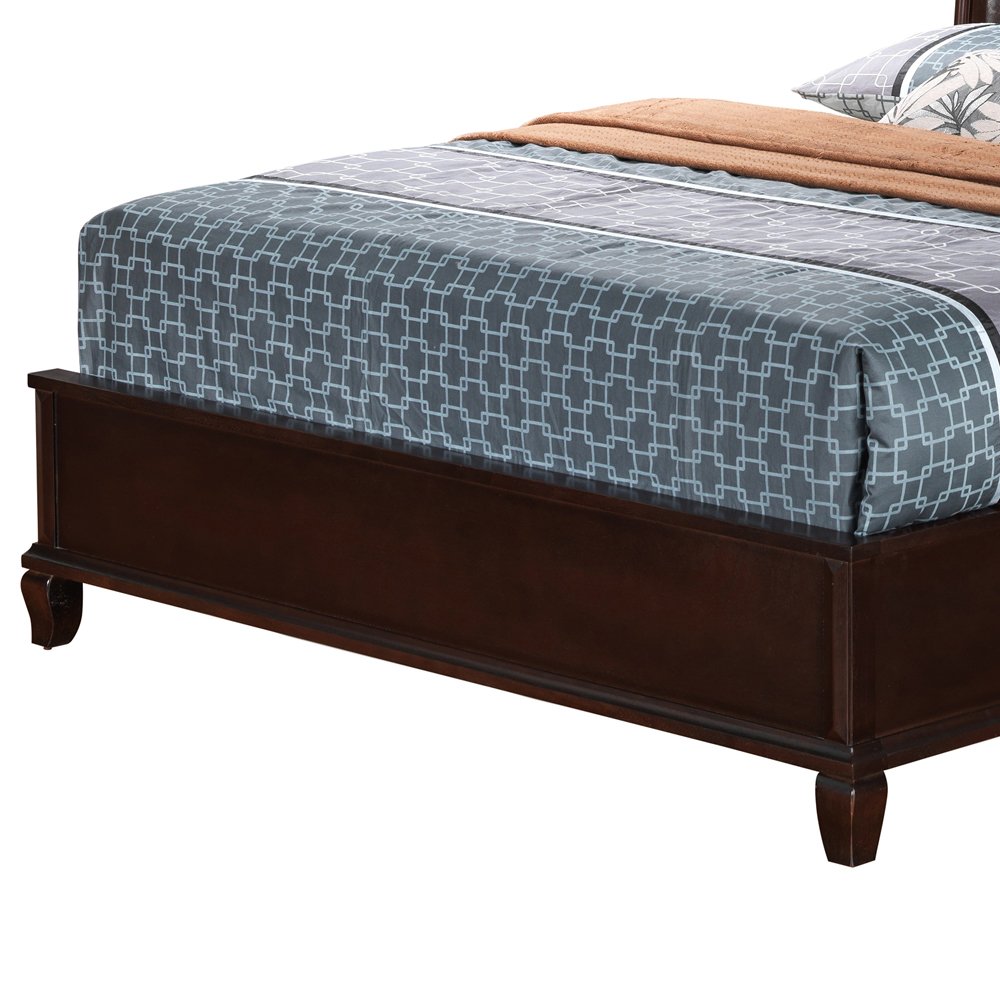 Queen Bed Transitional - Cappuccino - Image 5