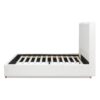 Miramar - Queen Cushion Back Headboard Platform Bed Frame - Antique White - Image 3