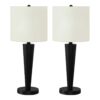 Lighting, Table Lamp, USB Port Included, Contemporary (Set of 2) - Black - Image 8