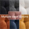 Polyester Fiber Loveseat Sofa Chair Upholstered Couch With Golden Metal Legs Club 2 Seat Sofa For Living Reading Room Bedroom Apartment Small Space Dorm - Orange - Image 5