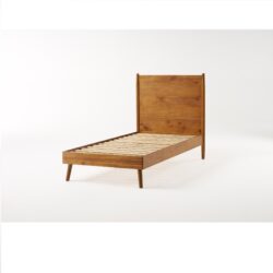 Okioki - Mid Century Stained Solid Bed Twin Long - Natural