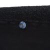 Fuji - Upholstered Oval Storage Bench - Ebony Black - Image 8