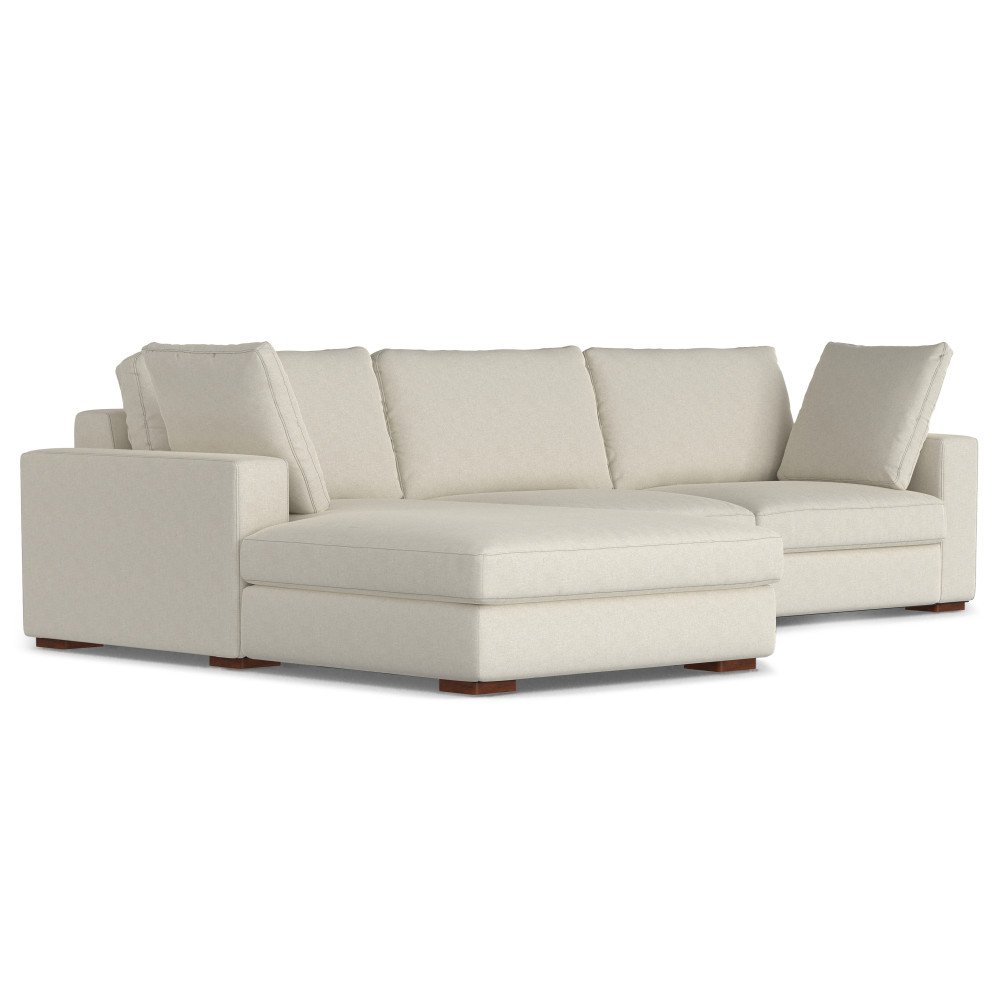 Charlie - Deep Seater Left Sectional Sofa - Cream - Image 13