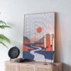 Rectangular Tassel Print Wall Art, Home Decor For Living Room Bedroom Office Hallway - Multicolor - Image 5
