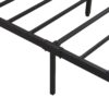 Contemporary King Size Metal Platform Bed Frame With Wooden Headboard And Footboard USB Charging LED Lights Storage & - Black / Brown - Image 17
