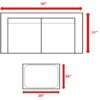 2 Person Seating Set With Cushions - Gray - Image 3