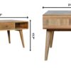Curved Coffee Table - Oak - Image 10