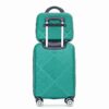2 Piece Luggage Sets Lightweight Suitcase, Spinner Wheels, (20/14) - Dark Green - Image 6