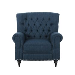 Classic Style Push Back Chair - Navy Blue