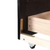 Daybed With Trundle And Two Storage Drawers, Sofa Bed For Bedroom Living Room - Espresso - Image 7