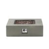 Contemporary 50, 000 Btu Square Fire Table With Clean Lines - Light Gray - Image 13