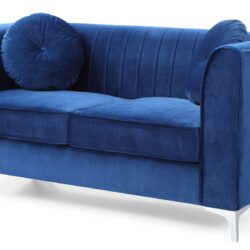 Delray - Loveseat - Navy Blue