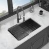 Kitchen Sink 3 Undermount Single Bowl 16 Gauge - Gunmetal Black - Image 2