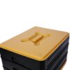 Durable 3 Tray Worm Farm Kit For Efficient Vermicomposting, 65L Capacity - Yellow / Black - Image 6