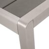 Outdoor Modern Aluminum Dining Bench With Faux Wood Seat, Durable And Elegant Design - Gray / Silver - Image 9