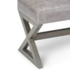 Salinger - Large Ottoman Bench - Distressed Gray Taupe - Image 5