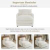 Modern Sofa Modular Sofa Couch Upholstered Corduroy, L - Shape Sectional Sofa With Side Storage Pockets For Living Room - Beige - Image 8