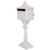Cast Aluminum Mail Box, Postal Box, Mailbox - White - Image 10
