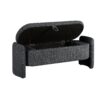 Ottoman Oval Storage Bench, 3D Lamb Fleece Bench With Large Storage Space For The Living Room, Entryway And Bedroom - Dark Gray - Image 11