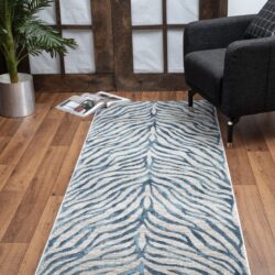 Elegance - 2'7" X 7'3" Area Rug - Blue