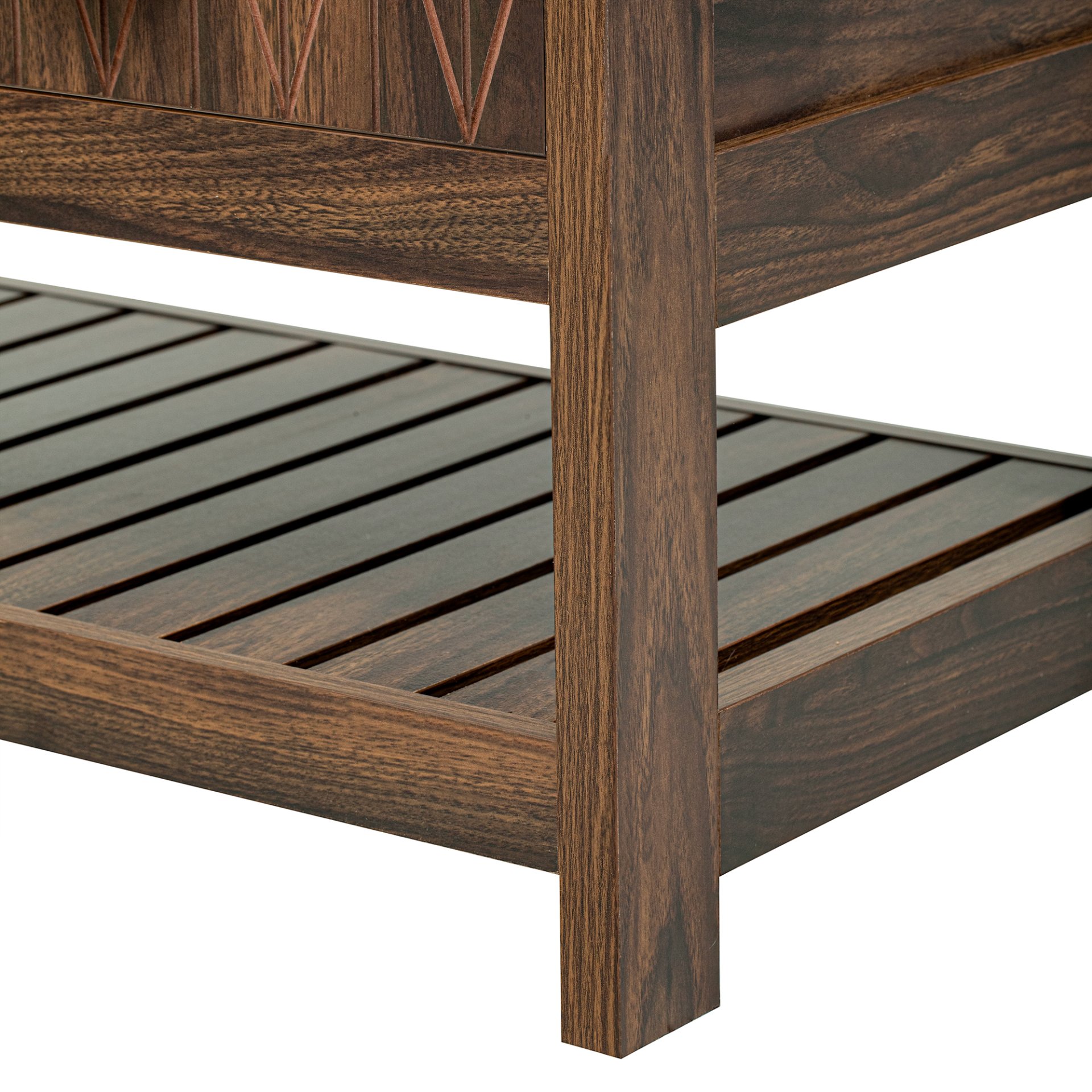 Hall Tree With 6 Hooks And Hinged Lid, Coat Hanger, Entryway Bench, Storage Bench, 3 In 1 Design, For Entrance, Hallway - Brown - Image 20
