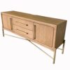 Metal Base Sideboard - Light Brown - Image 7