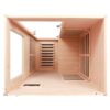 Hemlock Mini 1 Person Far Infrared Door On The Right Of The Indoor Sauna Room - Natural - Image 5