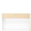 2 Door Storage Desk Wardrobe For Bedroom With Shelves And Drawers - Natural - Image 8