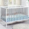 Deux - Remi 3 In 1 Convertible Island Crib - White / Gray - Image 6
