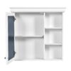 Bathroom Medicine Cabinet With Mirror, Wall Mounted Mirror Cabinet & Storage Organizer, Over The Toilet Storage White Storage Cabinet For Bathroom - White - Image 11