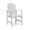 Outdoor Weather Resistant Acacia Wood Adirondack Dining Chairs Set (Set of 2) - White - Image 6