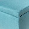 Storage Ottoman Bench With Polyester Upholstery And Wood Frame - Teal - Image 5